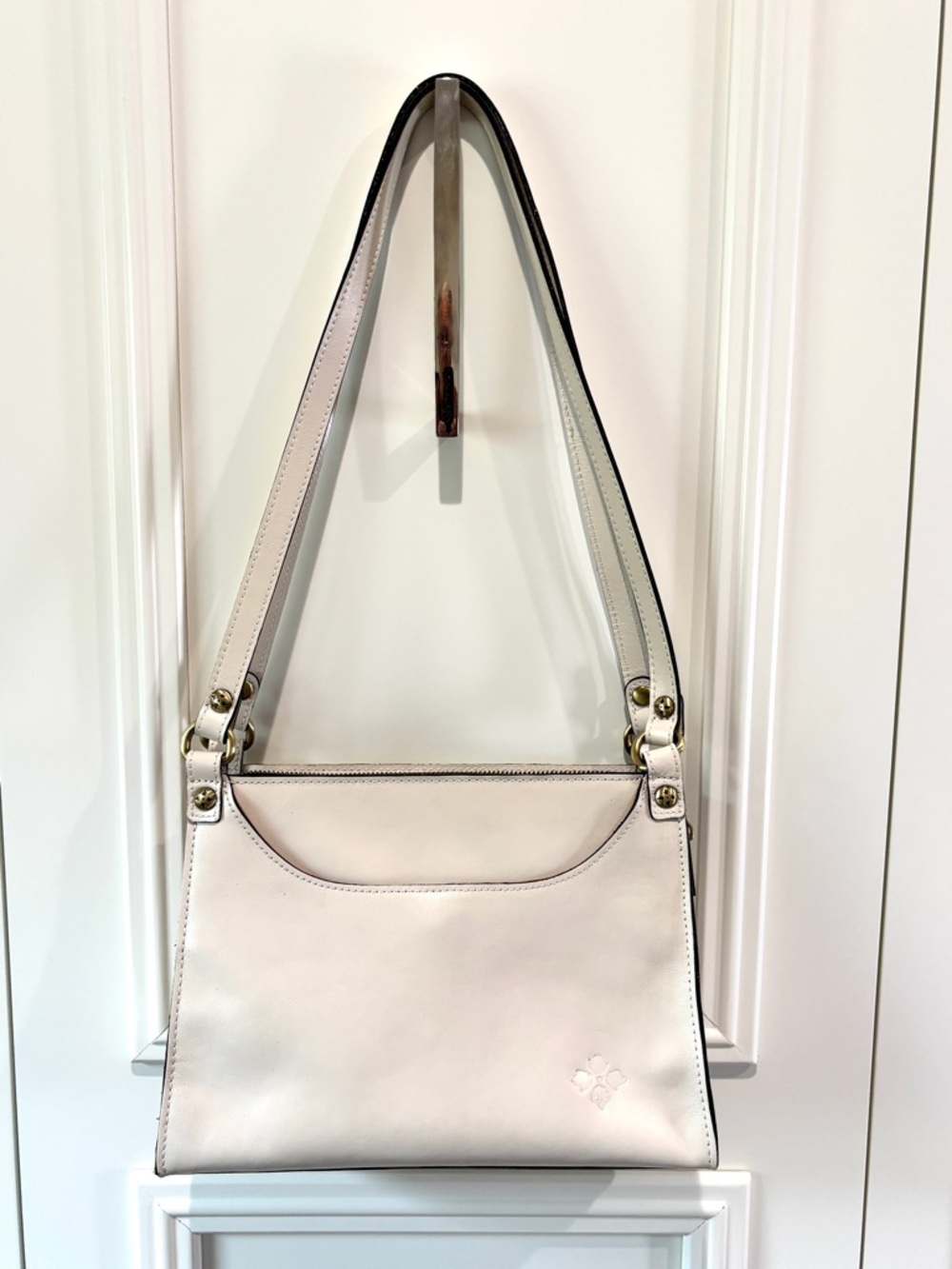 Patricia Nash Renata Leather Shoulder Bag-Latte